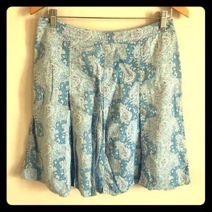 Tommy Hilfiger - Blue Paisley Linen Skirt